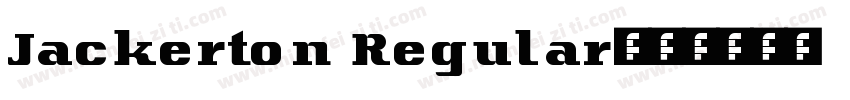 Jackerton Regular字体转换
